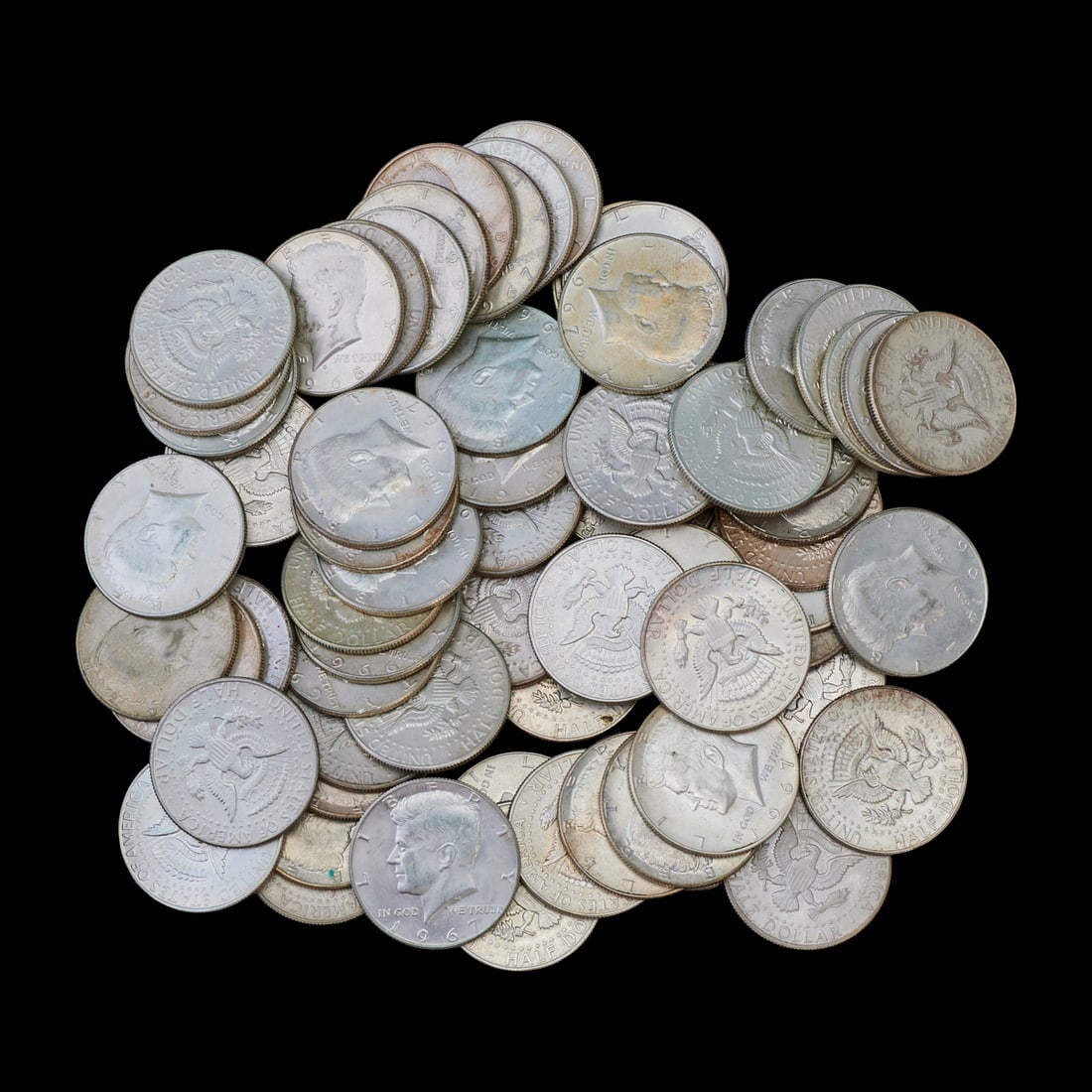 Kennedy Half Dollars 40% Silver (68) (1 of 1)