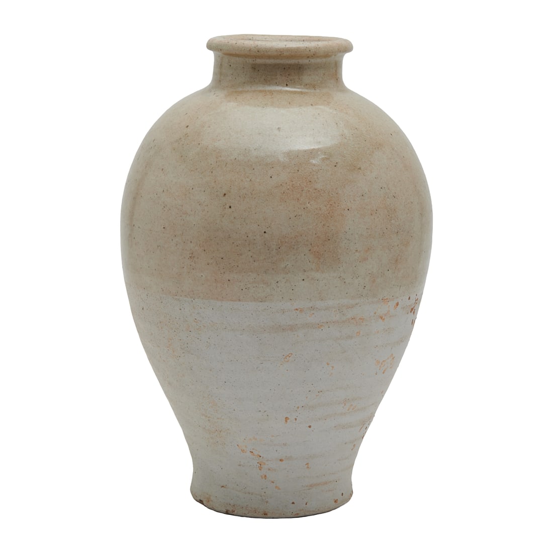 A Chinese Tang Dynasty White Glazed Pottery Vase (1 of 3)