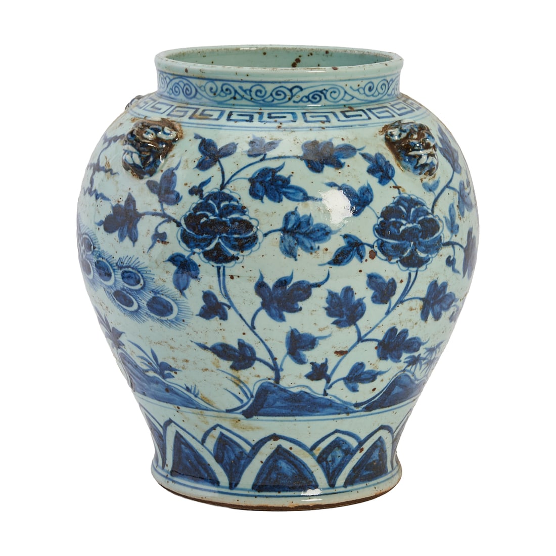 Chinese Blue and White Porcelain Vase with Handles (1 of 4)