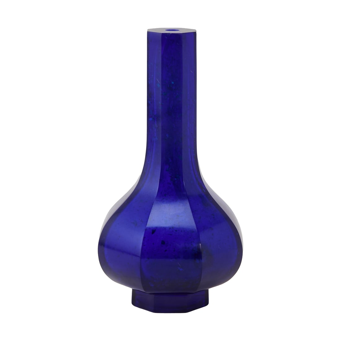 A Chinese Blue Peking Glass Vase (1 of 4)