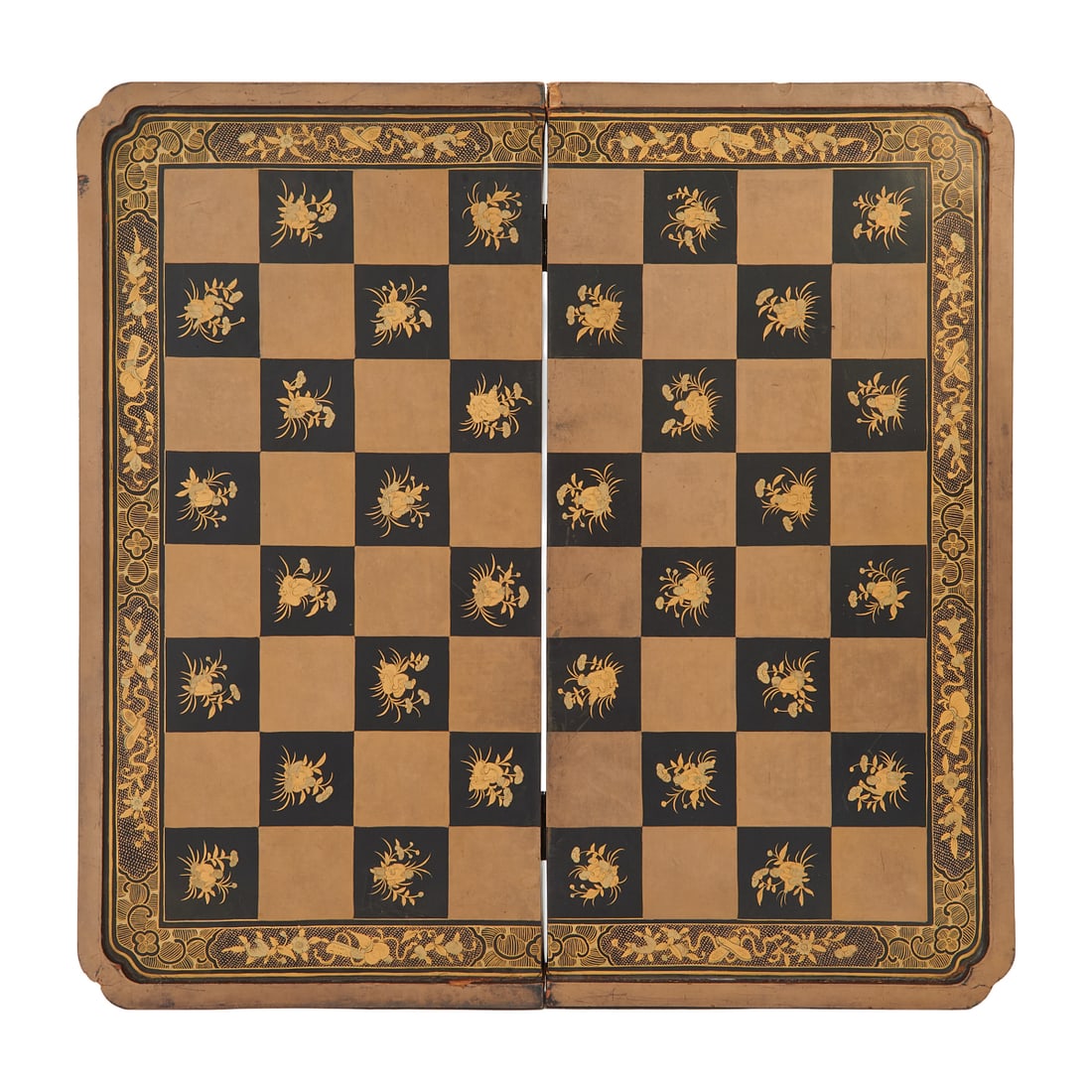 Chinese Export Lacquered Wood Chess Board (1 of 4)
