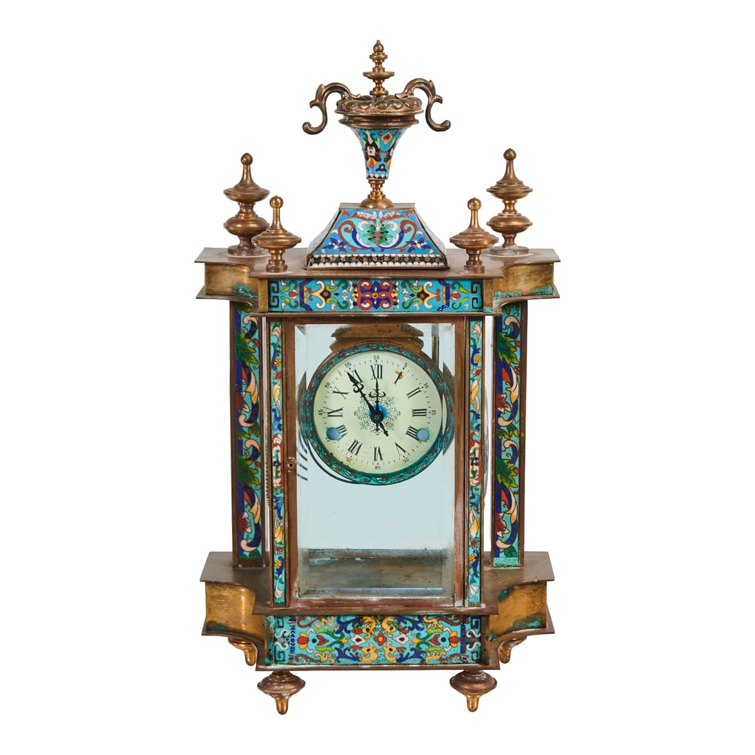 Chinese Cloisonne Mantle Clock (1 of 6)