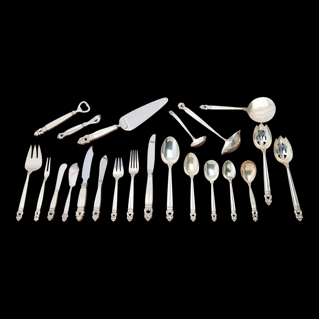 International Sterling Silver Royal Danish Pattern Flatware Service (1 of 5)