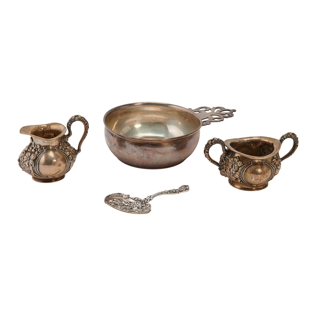 Four Articles of Sterling Silver including Porringer (1 of 10)