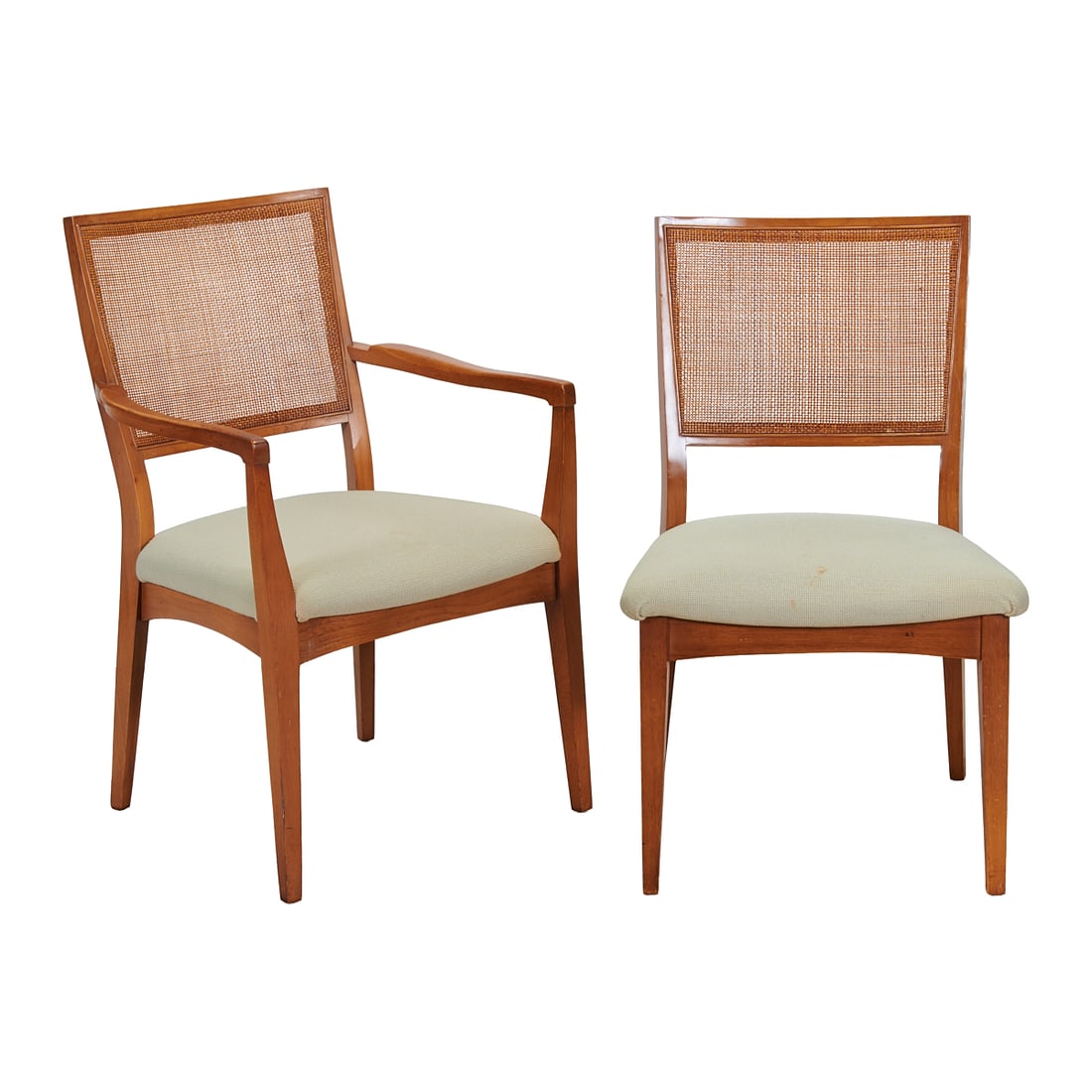 Eight Mid Century Walnut Dining Chairs Attributed to Century (1 of 5)
