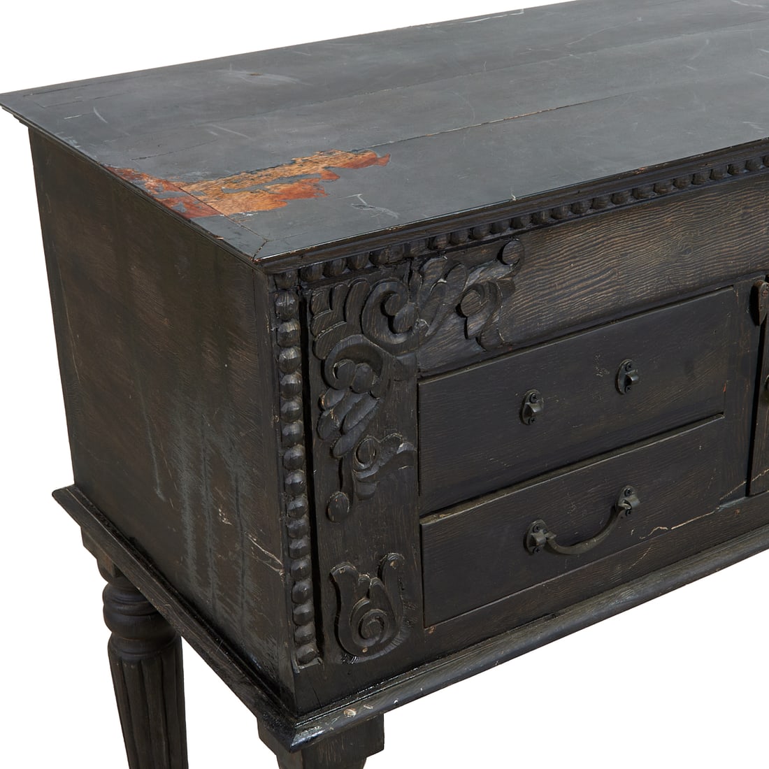 Anglo Indian Colonial Style Buffet Console Table - 4