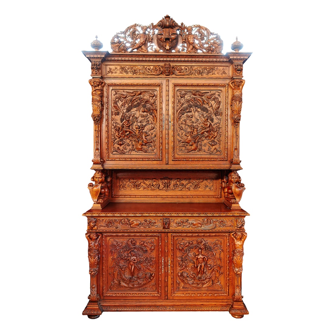 French Renaissance Revival Buffet a Deux Corps (1 of 6)
