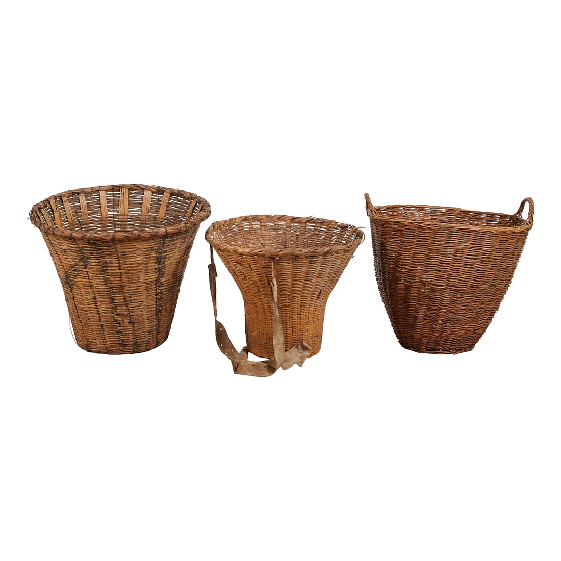 Three Vintage Grape Harvesting Baskets, Paniers a Vendanges (1 of 5)