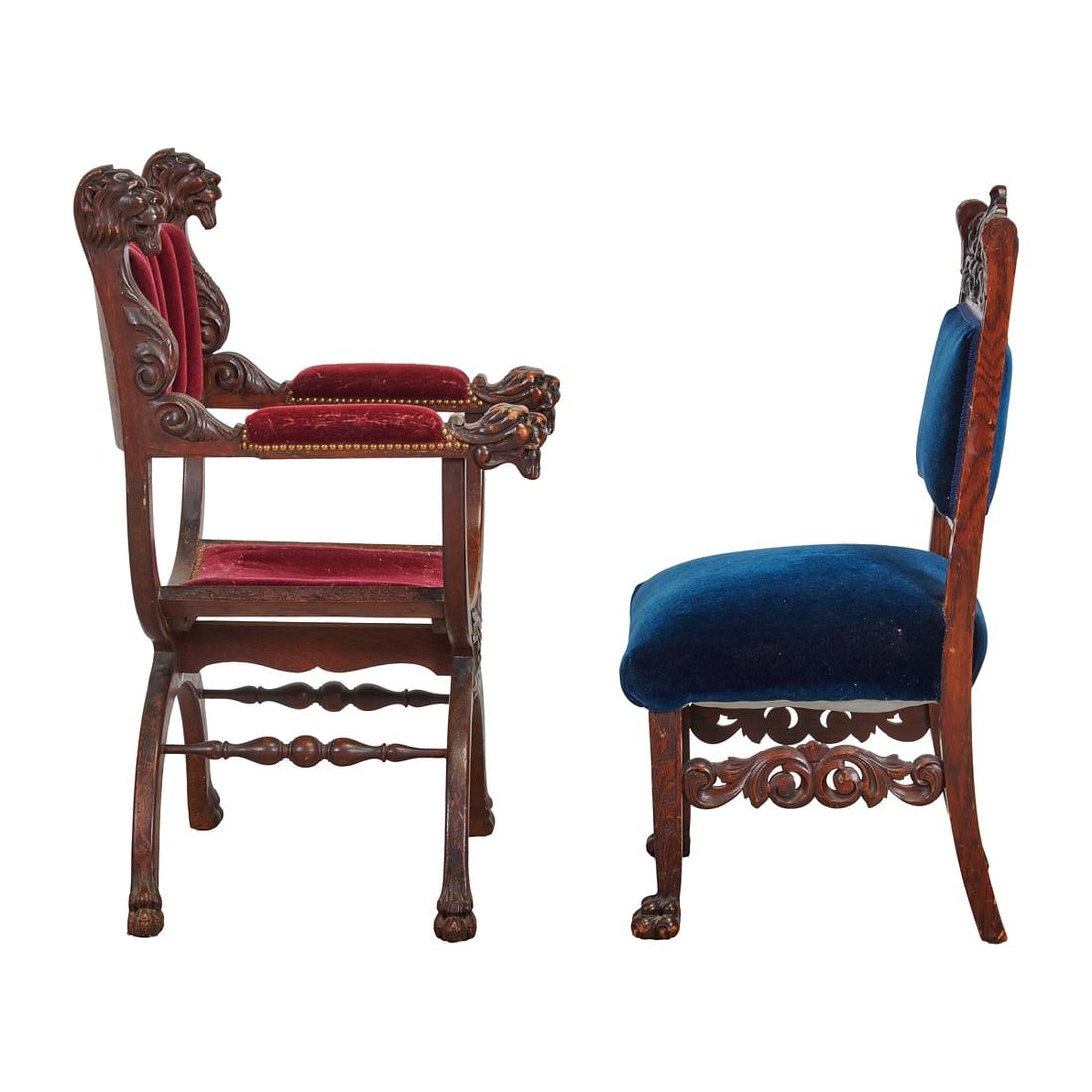 Two Renaissance Revival Chairs - 2