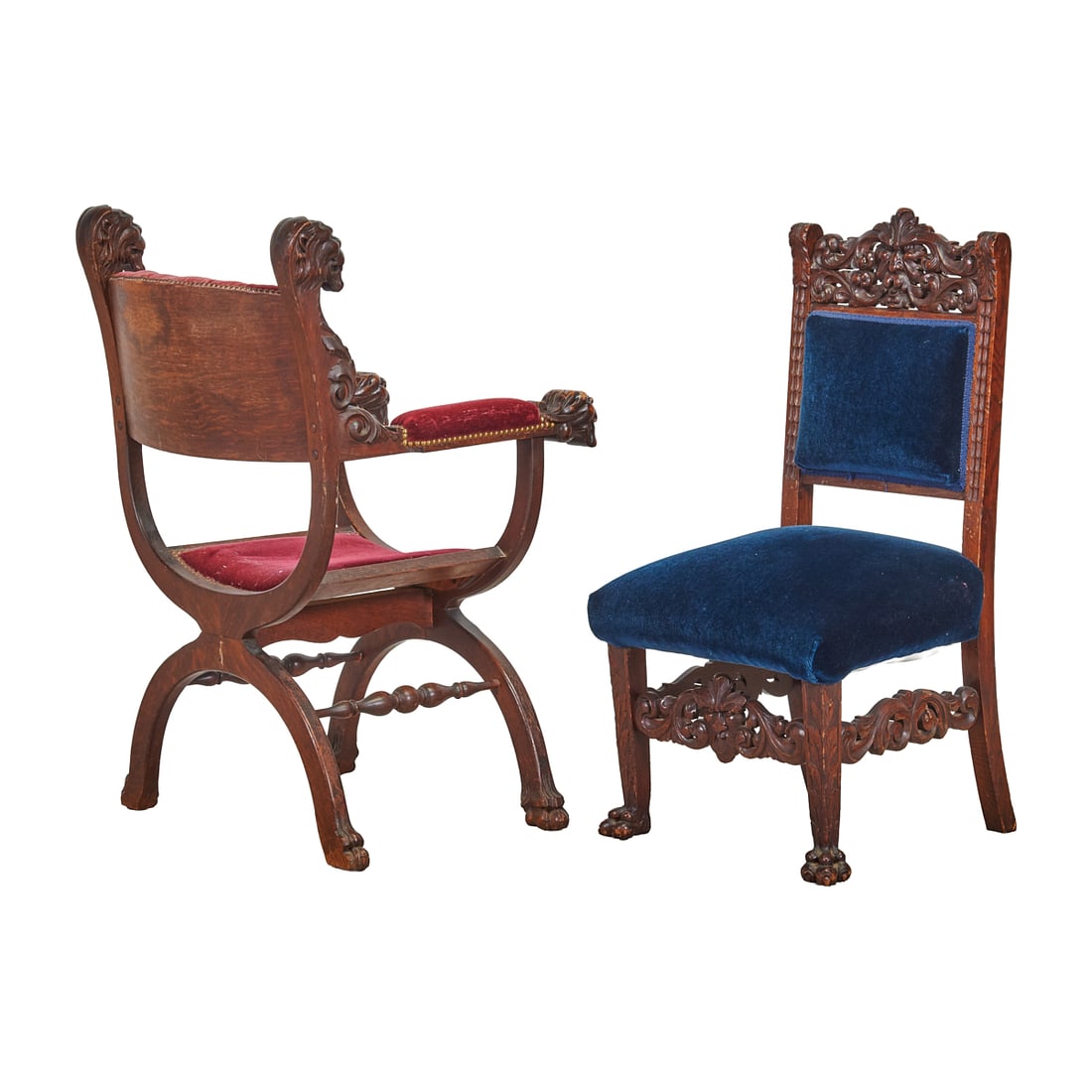 Two Renaissance Revival Chairs - 3