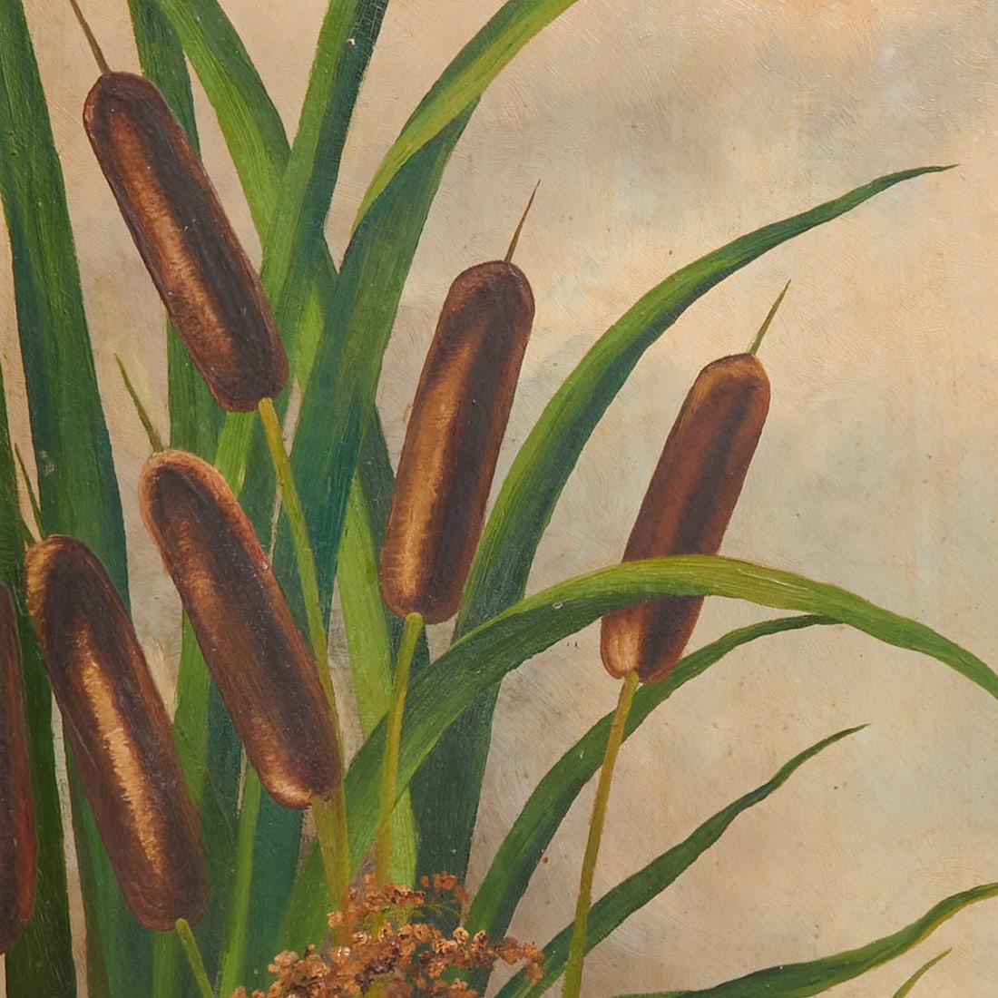 Victorian Ebonized Painted Three Panel Screen - 3