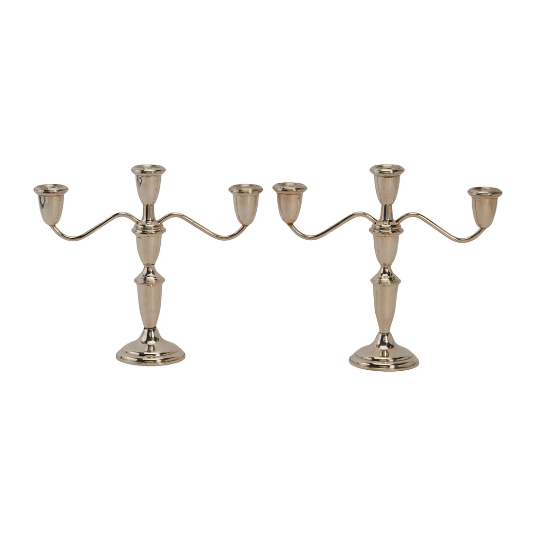Pair of Empire Sterling Weighted Candelabra (1 of 4)