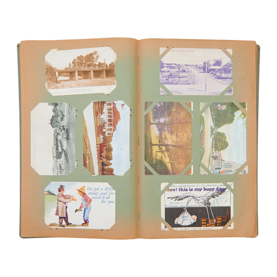 Vintage Postcard Binder, Early 1900s - 3