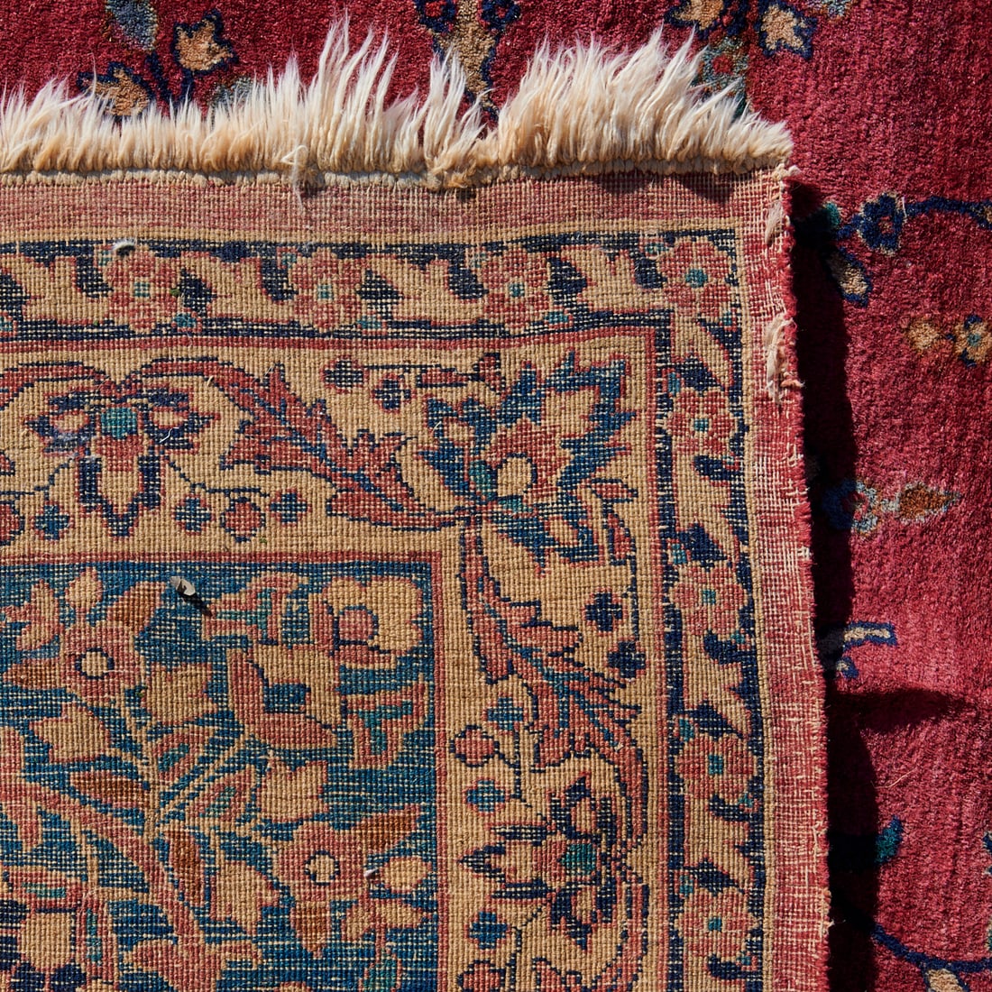 Persian Kerman Inscribed Carpet - 3