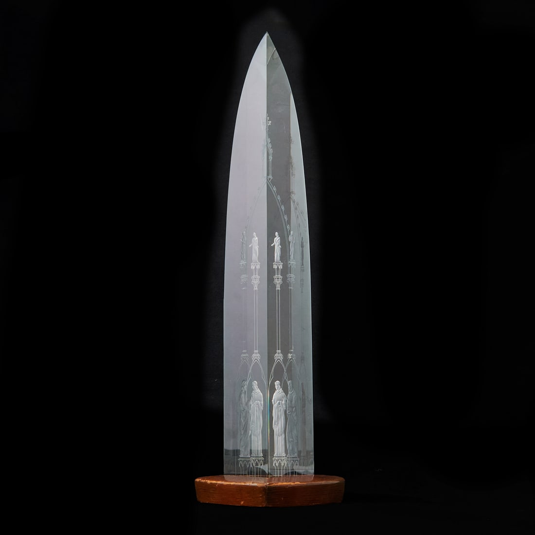 Steuben Crystal Cathedral Obelisk (1 of 6)