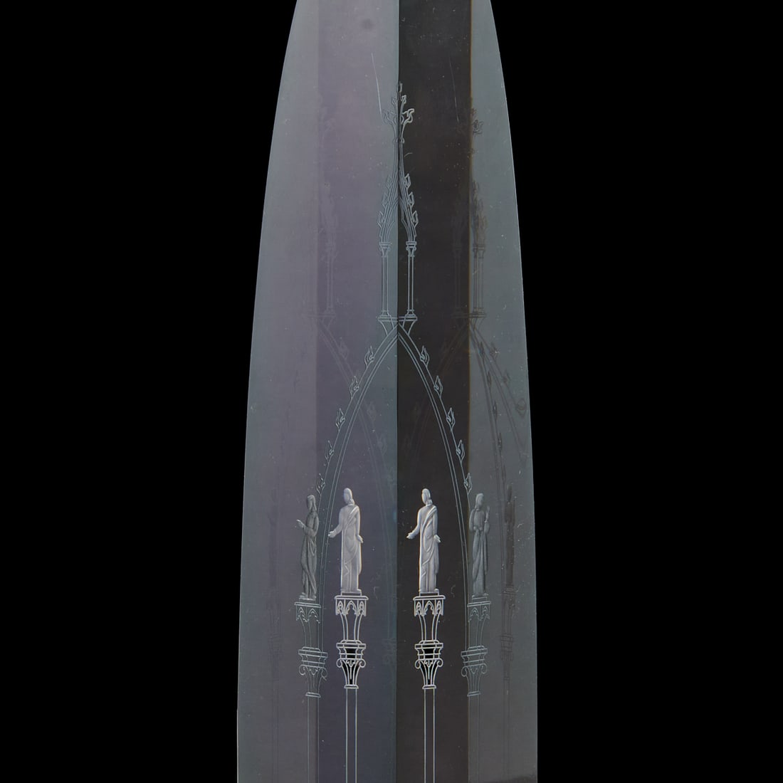 Steuben Crystal Cathedral Obelisk - 2