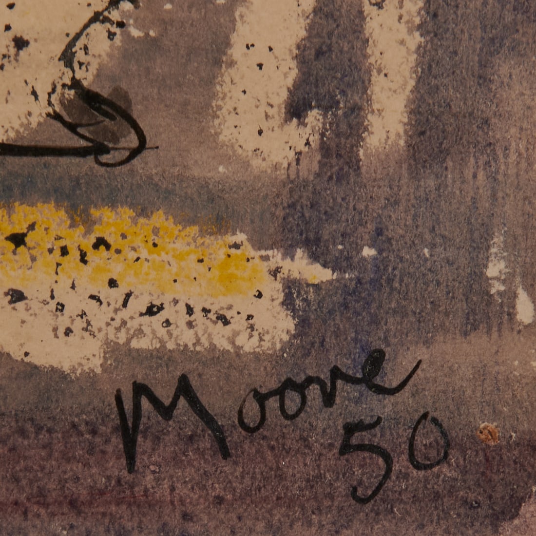 Henry Spencer Moore, Three Objects, Mixed media on Paper - 3