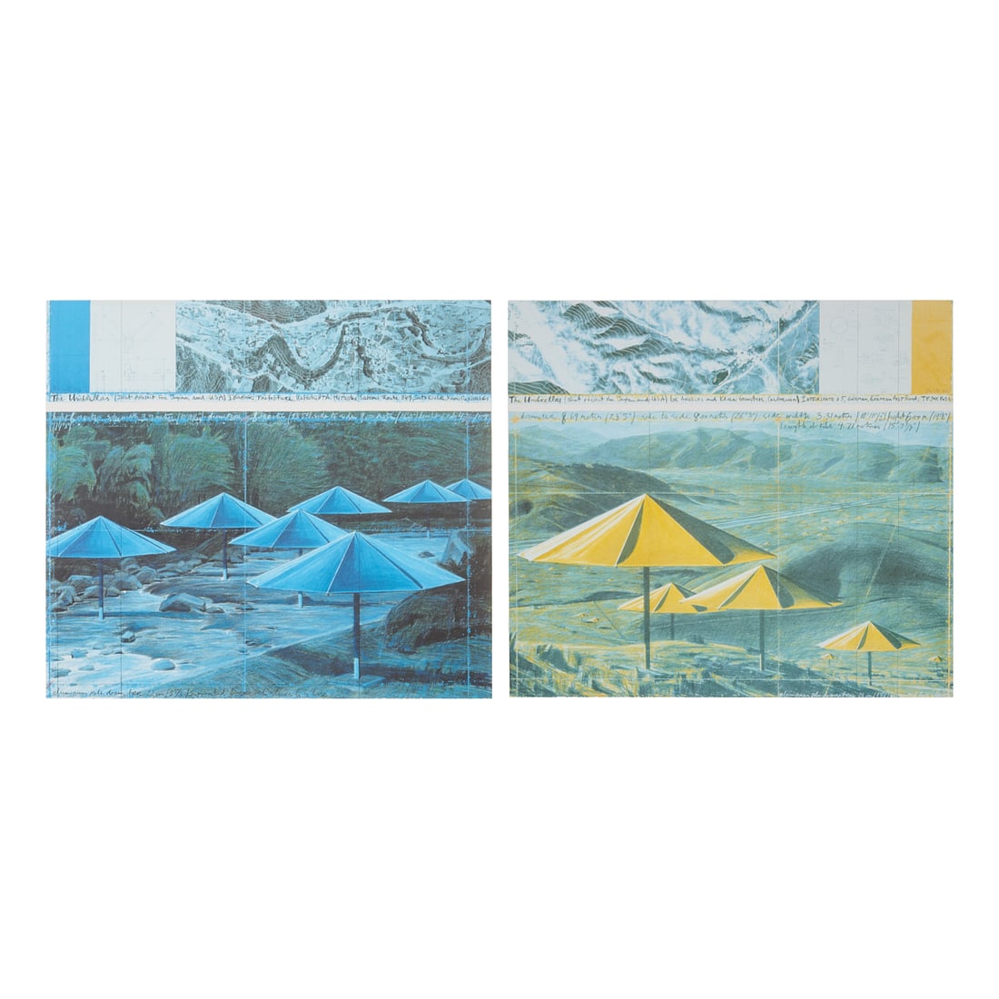 Christo and Jeanne-Claude, The Umbrellas, Signed Prints (1 of 8)