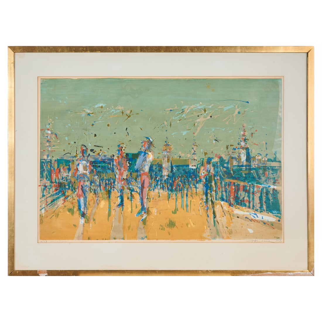 Wayne Thiebaud, Venice Figures, Lithograph - 2