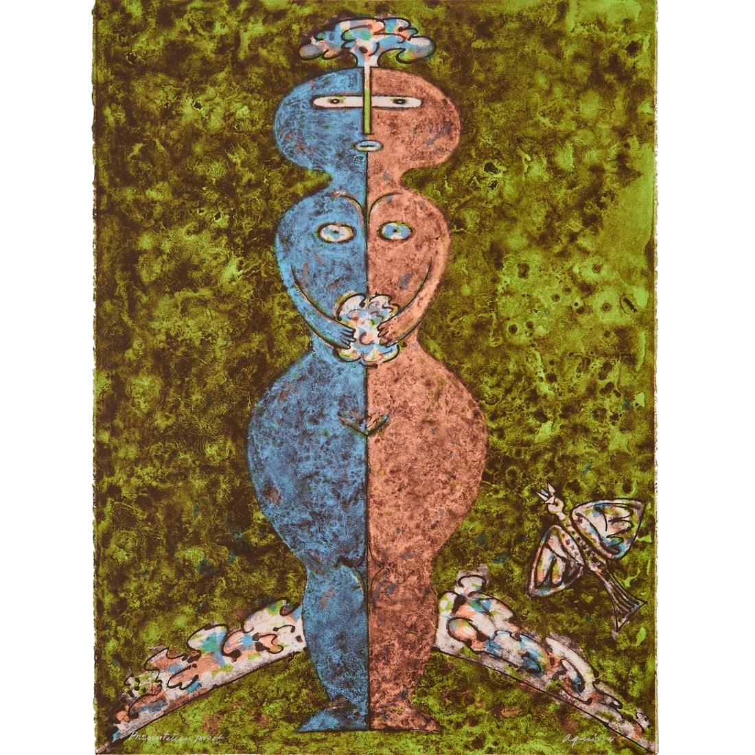 Edmundo Aquino, Three Surrealist Lithographs: Edmundo Aquino (Mexican b.1939), three lithograph on Arches, (i) Venus, signed in graphite lower right and annotated Presentation Proof lower left; (ii) Pescador,signed in graphite lower right and