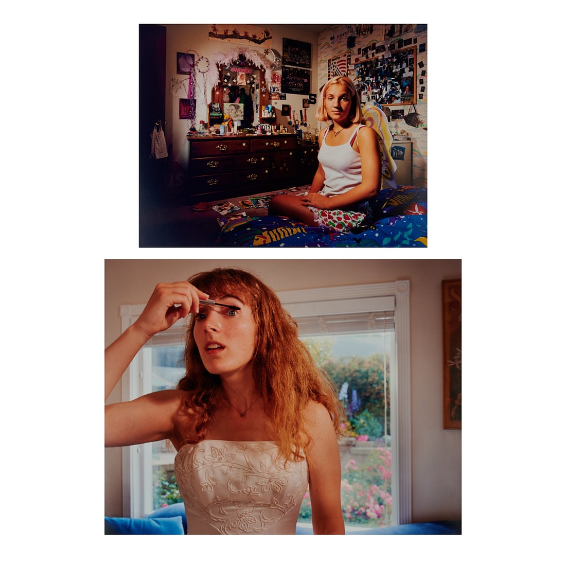 Beth Yarnelle Edwards, Two Color Prints, Lucia and Bride: Beth Yarnelle Edwards (American, born1950), two color prints, (i) Lucia, Age 15, 7/100, 1998, titled, numbered, signed, and dated at verso; and (ii) Bride (Mascara),4/25, 2002, titled, numbered,