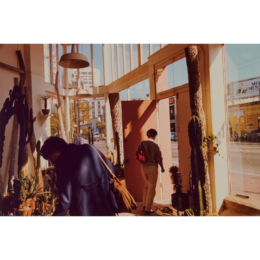 Tina Barney, Four Early Color Photographs, 1979-1983: Tina Barney (American, born 1941), four color photographs of interior scenes, (i) The Cactus Shop,1979, signed and dated at verso '79; (ii) Living Room with Window, annotated "1064 42 ty 45 sec"