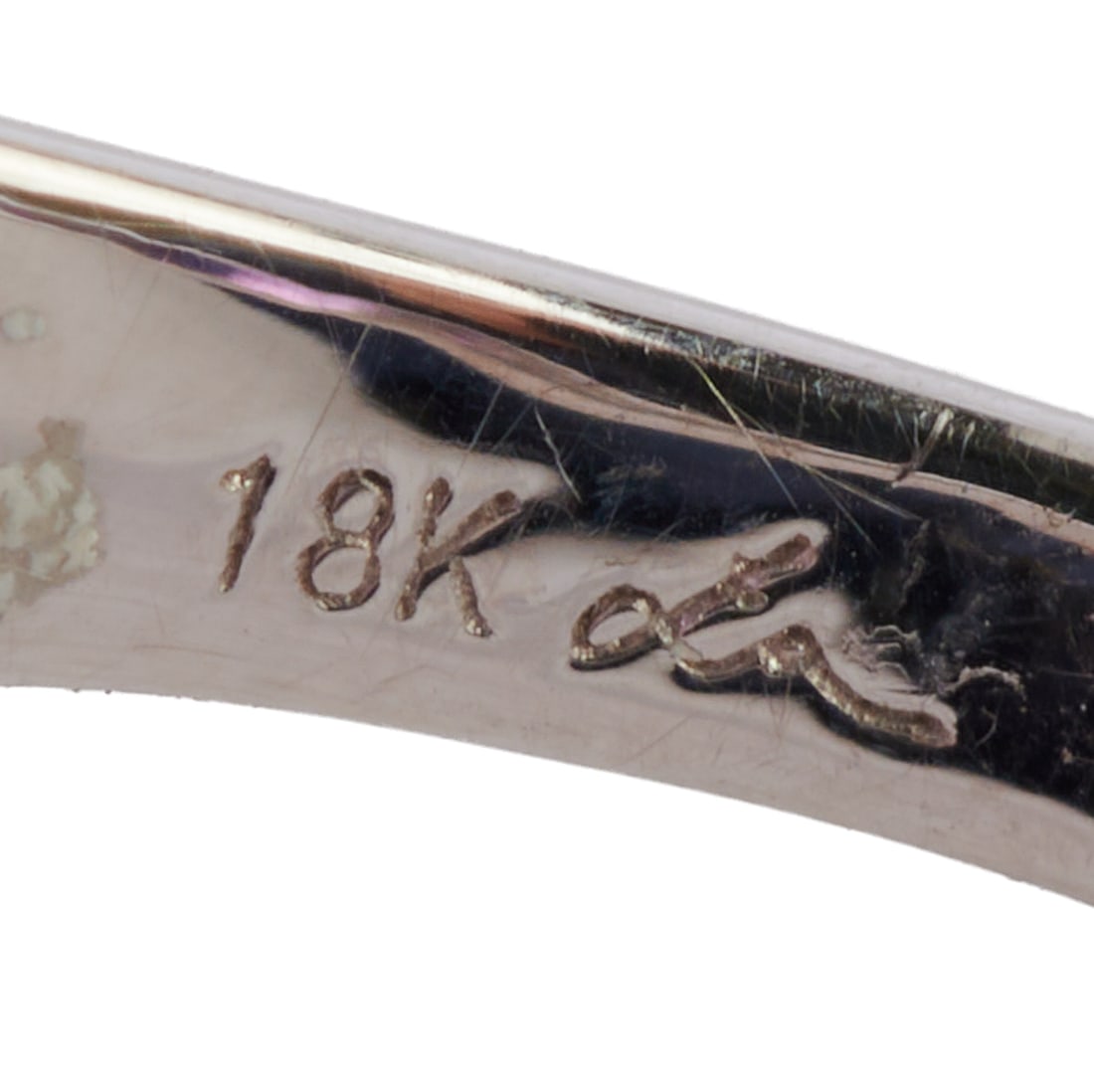 Amethyst, 14k White Gold Ring - 4