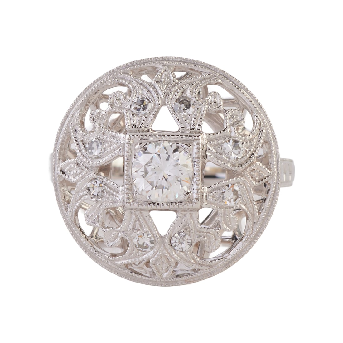 Diamond, 14k White Gold Ring (1 of 4)