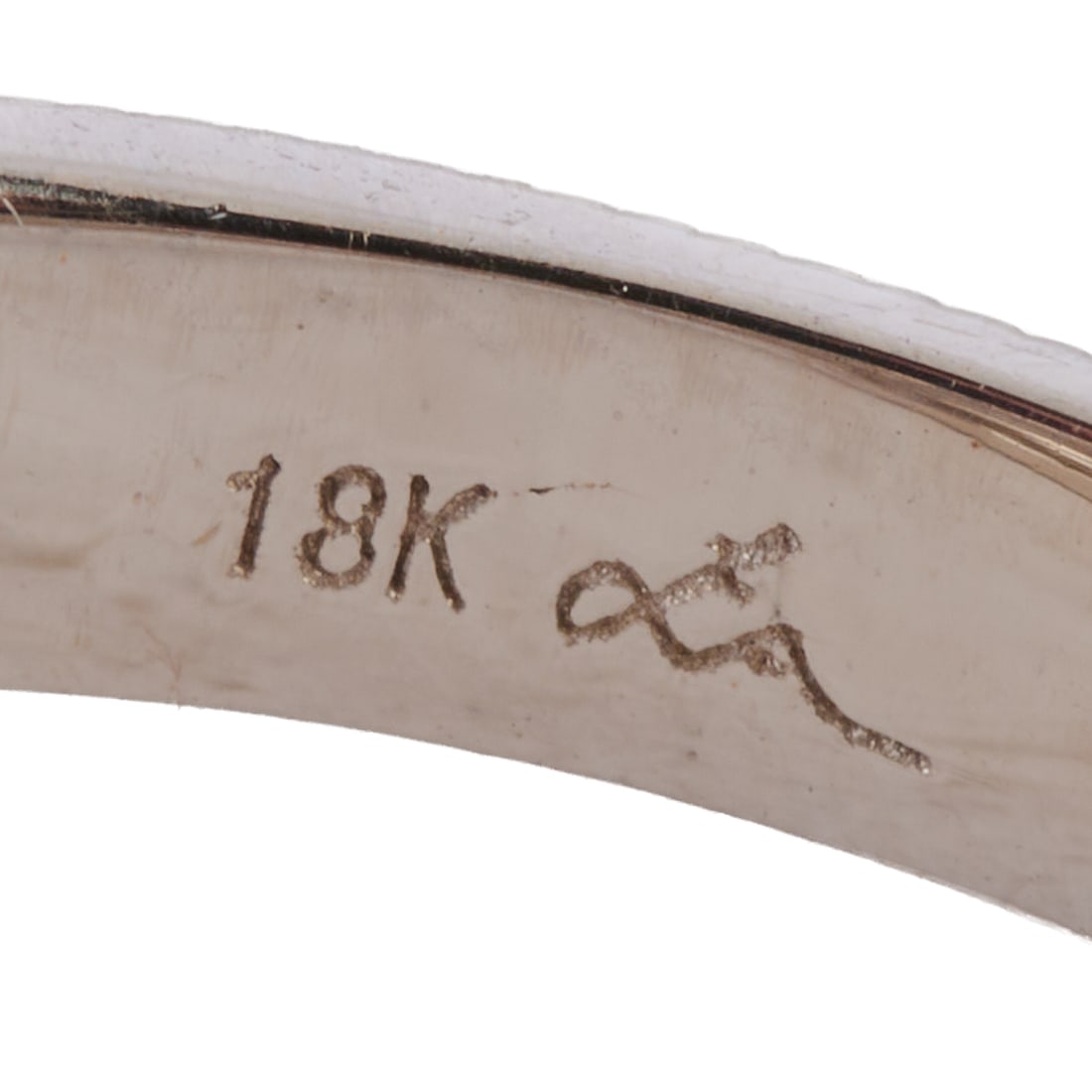 Diamond, 18k White Gold Ring - 4