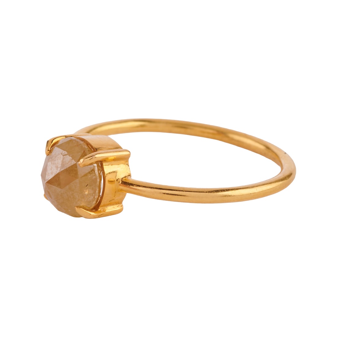 Diamond, 18k Yellow Gold Ring - 2