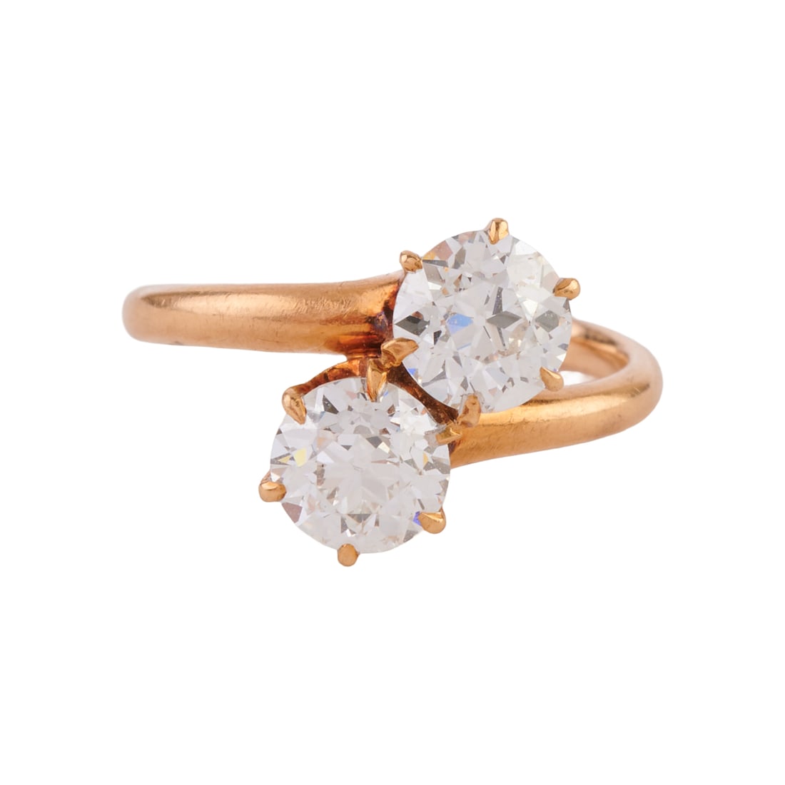 Vintage Diamond, 14k Yellow Gold Bypass Ring (1 of 3)