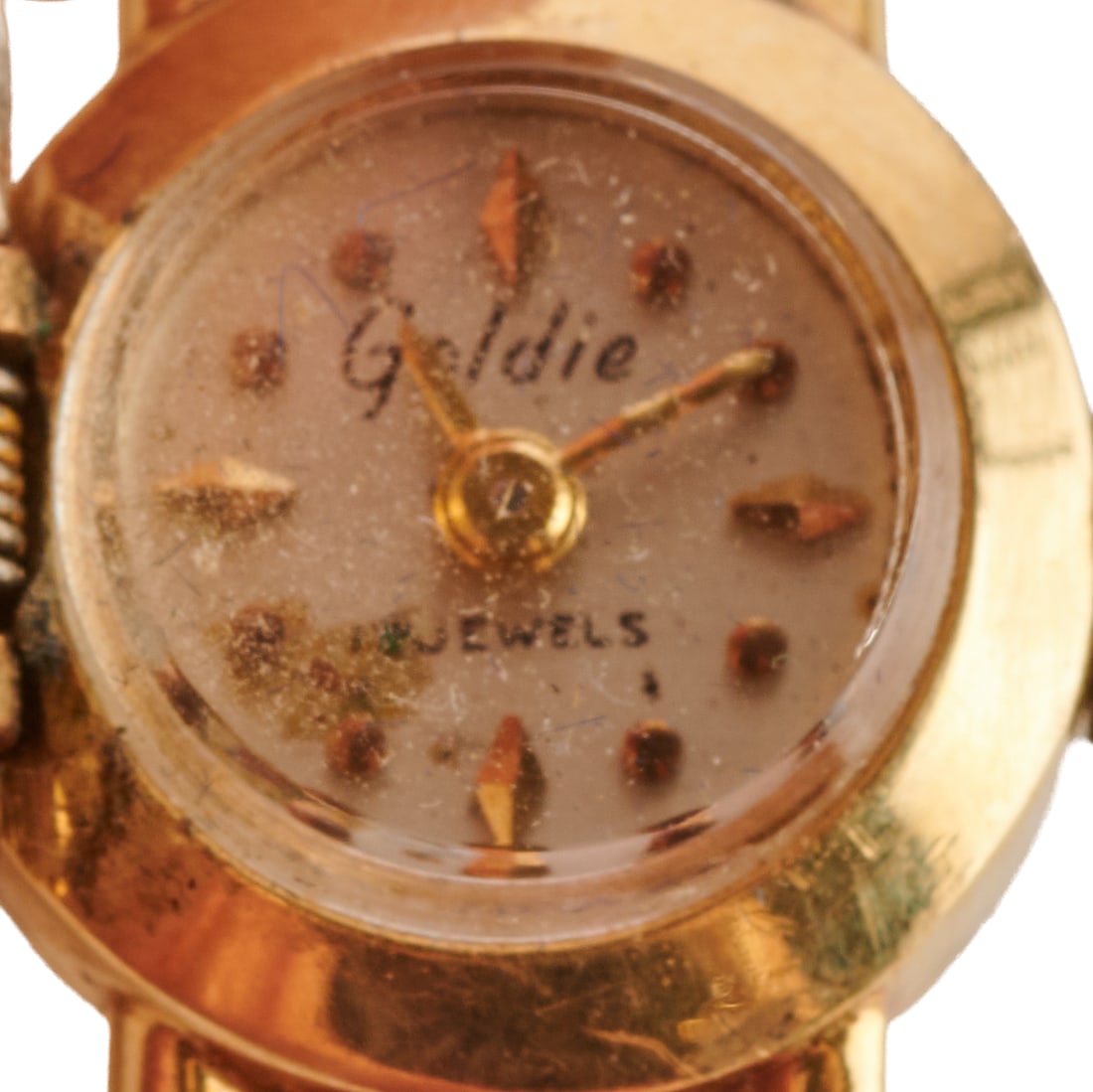 Ladies Diamond, 14k Yellow Gold Covered Wristwatch (1 of 6)