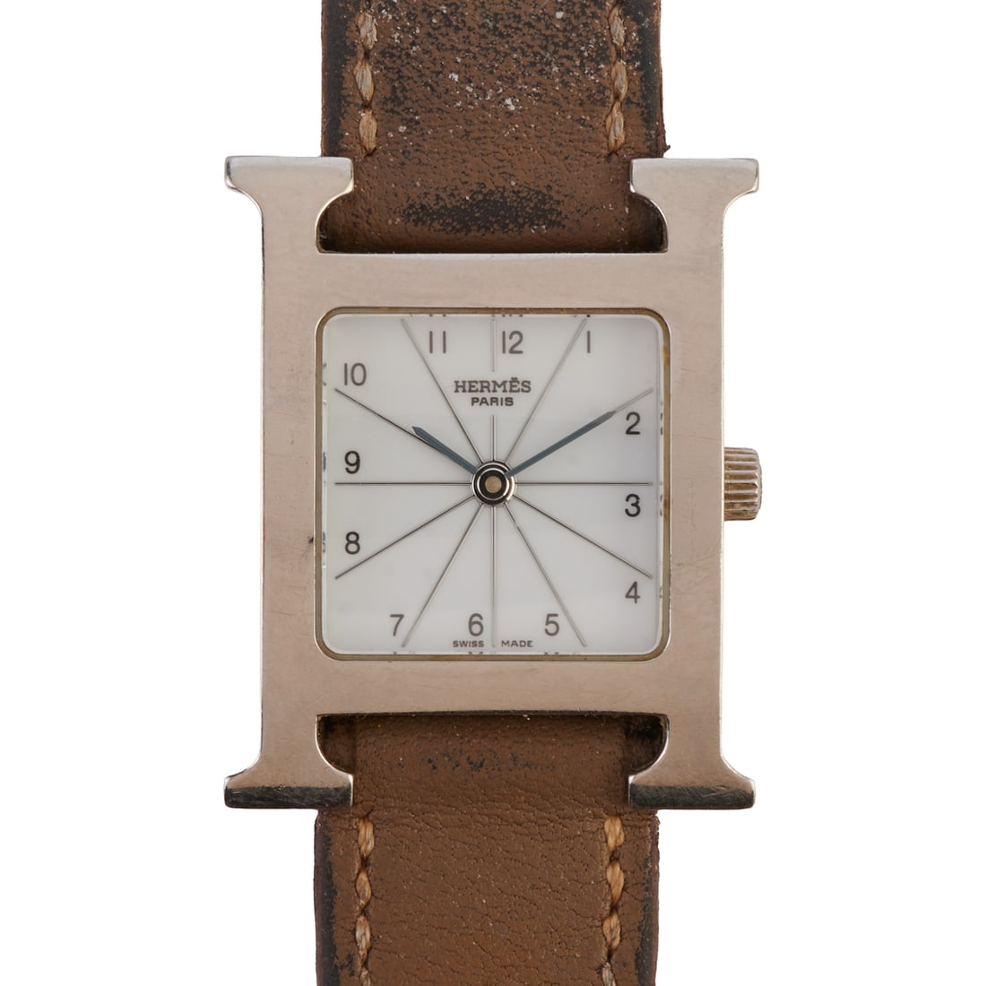 Hermes Stainless Steel, Leather Wristwatch - Ref. No. HH1.210 (1 of 4)