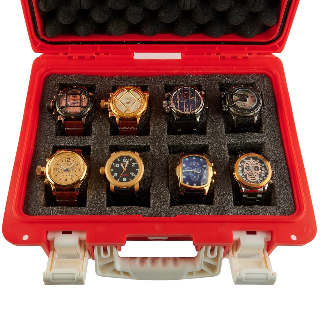 Collection of Eight Invicta Wristwatches in Case (1 of 11)