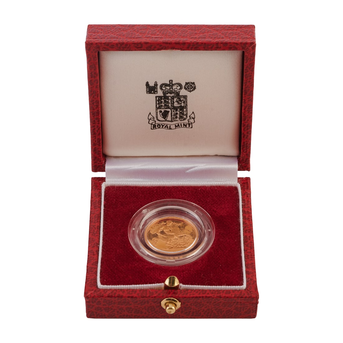 1983 Half Sovereign Gold Coin in Box: 1983 Half Sovereign Gold Coin in Box