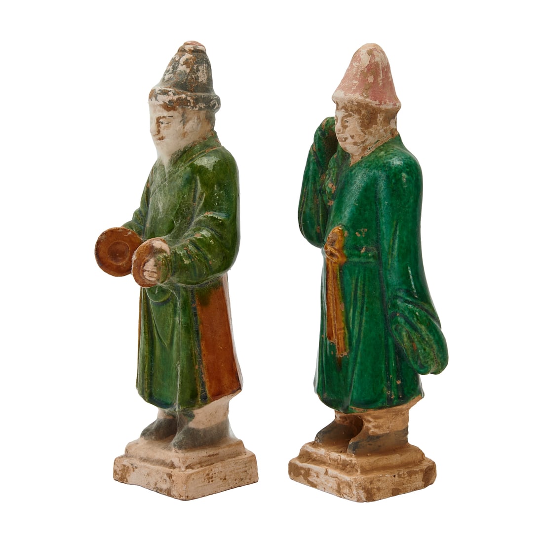 Six Chinese Terracotta Figures with Boxes - 3