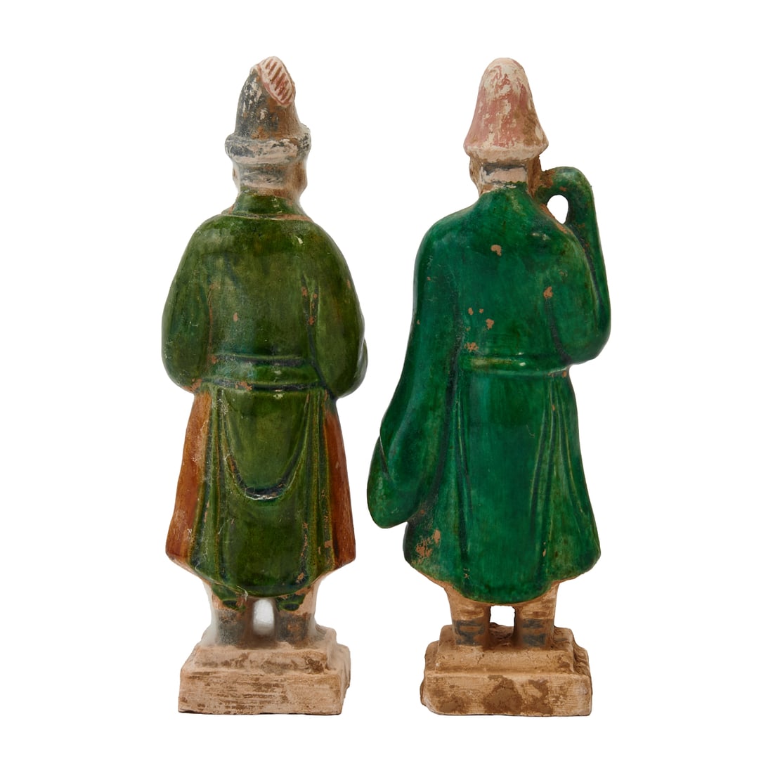 Six Chinese Terracotta Figures with Boxes - 4