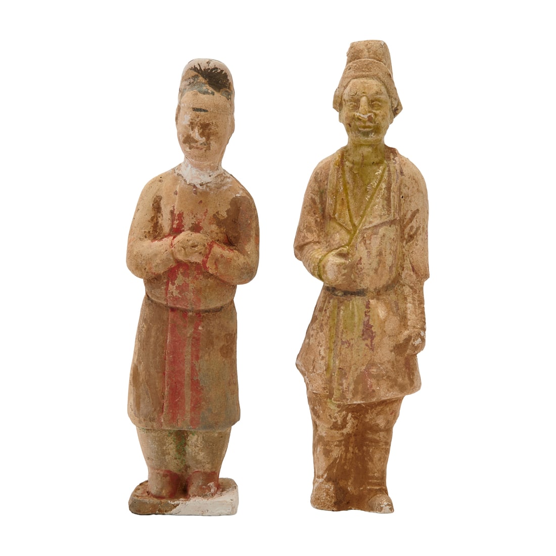 Six Chinese Terracotta Figures with Boxes - 5