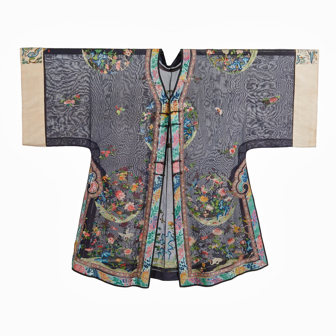 Chinese Embroidered Gauze Summer Robe for Ladies (1 of 6)
