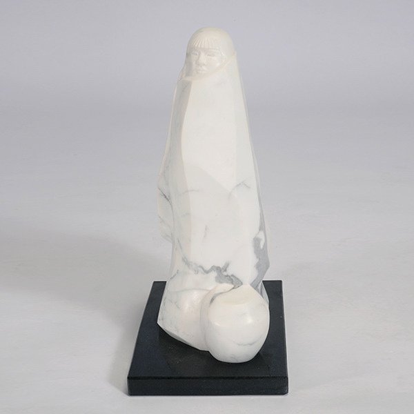 DOUG HYDE Santa Clara Marble: DOUG HYDE (American b.1946) Santa Clara Marble 18 x 11.25 x 8.25 inches/ 45.7 x 21 centimeters Signed ÒD. HydeÓ Included in lot: Certificate of Authenticity from Nedra Matteucci Galleriesm Santa Fe,