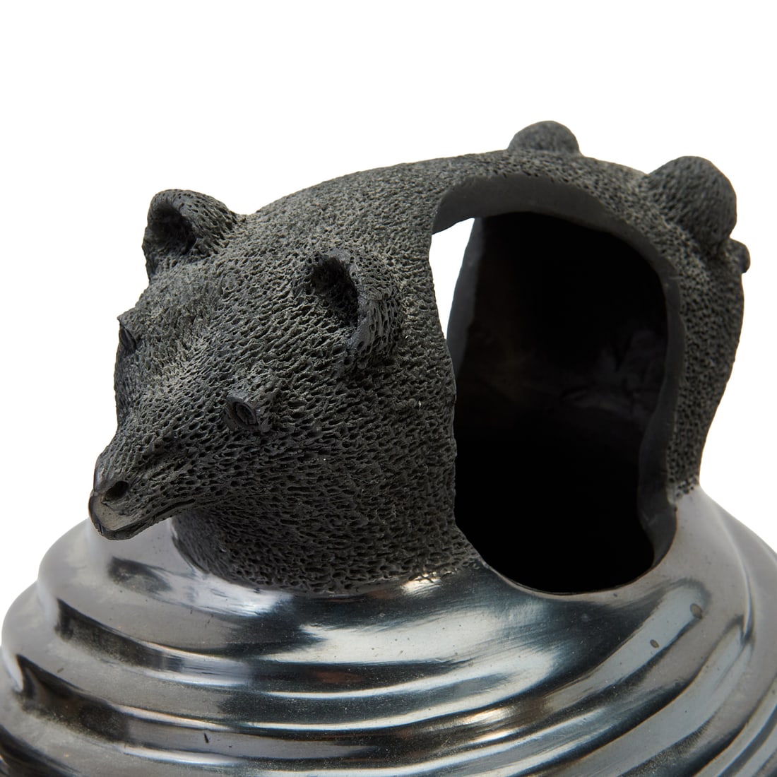 Five Mata Ortiz Blackware Figural Articles - 3