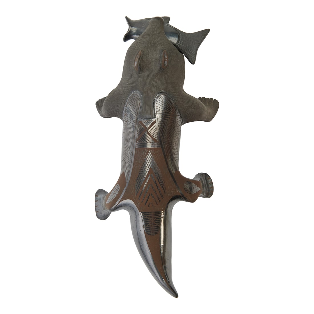 Five Mata Ortiz Blackware Figural Articles - 8