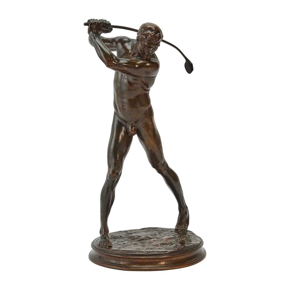 A.A. Weinman Cast Bronze Figure of a Standing Male Golfer (1 of 5)