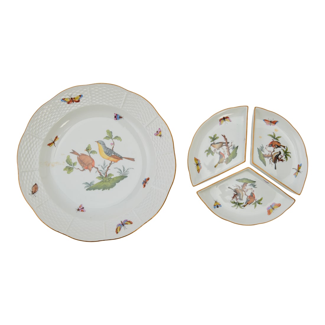 Herend Porcelain Rothschild Bird Pattern Tableware - 2