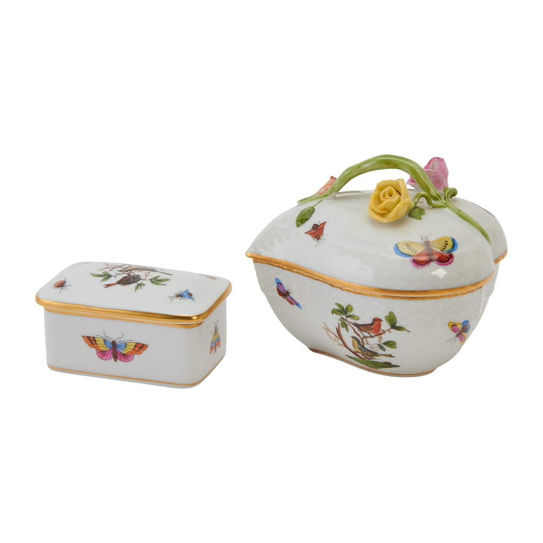 Herend Porcelain Rothschild Bird Pattern Tableware - 5