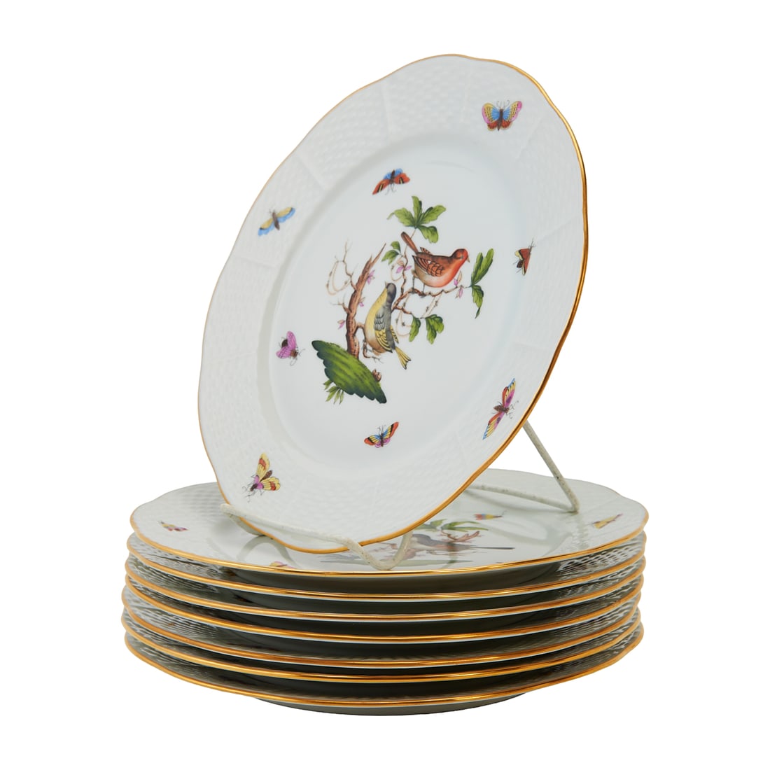 Herend Porcelain Rothschild Bird Pattern Tableware - 7