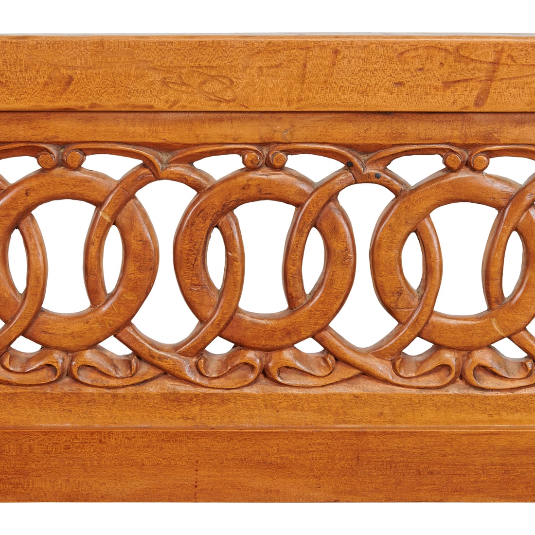 Victorian Style Oak Bench - 2