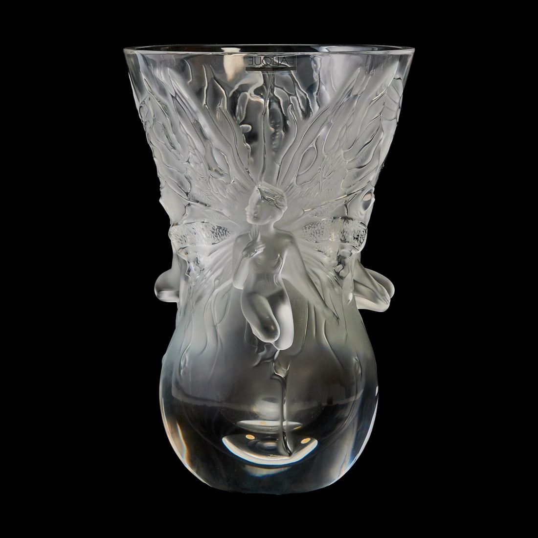 Lalique Crystal Fairy Vase (1 of 7)