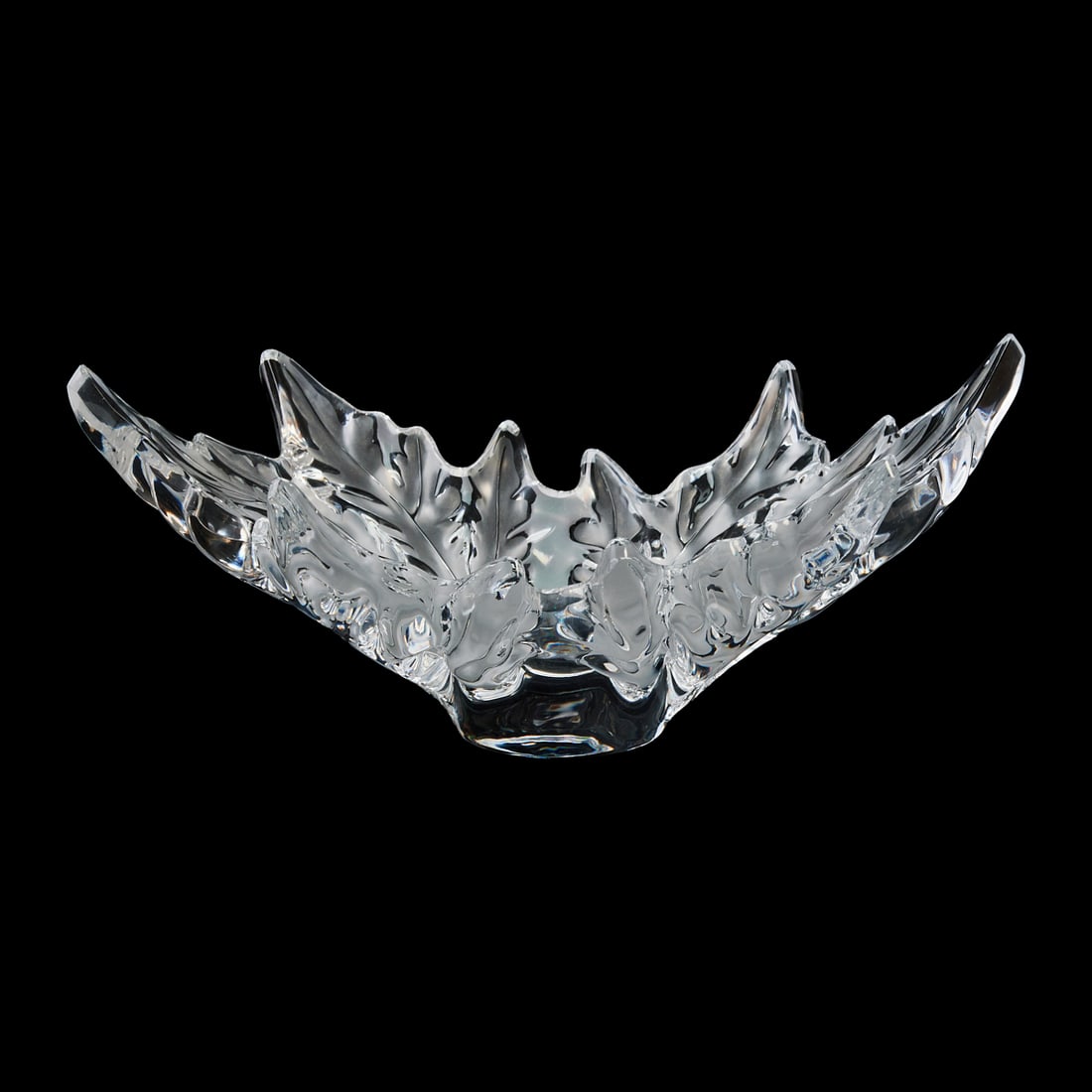 Lalique Crystal Large Champs Elysee Foliate Bowl (1 of 6)