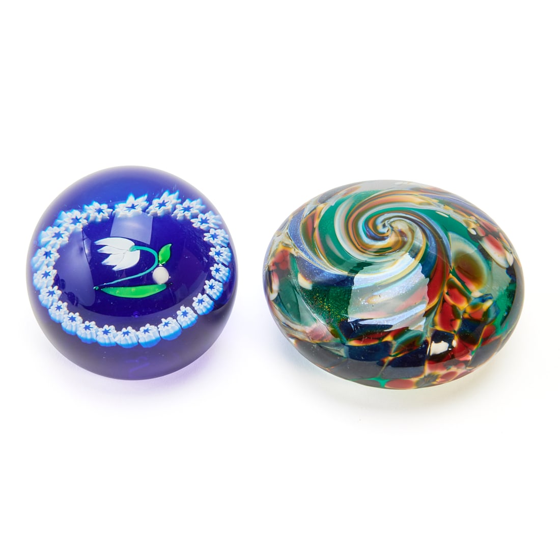 Six Paperweights including Eichart - 5